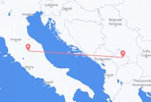 Flyreiser fra Priština, til Perugia