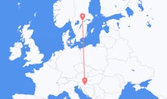 Fly fra Örebro til Zagreb