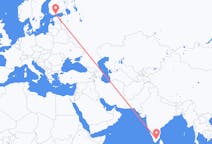 Flyreiser fra Madurai, India til Helsingfors, Finland