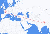 Flyreiser fra Bhadrapur, Mechi, Nepal til Brive-la-gaillarde, Frankrike