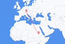 Flyg från Khartoum, Sudan till Innsbruck, Sudan