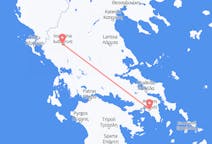Vluchten van Ioannina, Griekenland naar Athene, Griekenland