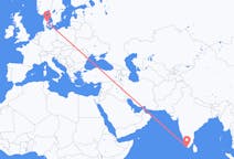 Flights from Thiruvananthapuram, India to Aarhus, Denmark
