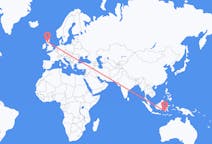Flyrejser fra Makassar, Indonesien til Glasgow, Skotland
