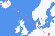 Flyg från Akureyri till Krakow