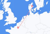 Flights from Paris in France to Aarhus in Denmark