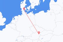 出发地 丹麦从森讷堡市出发目的地 奥地利维也纳的航班