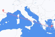 Flights from Toulouse, France to Icaria, Greece
