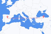 Flyreiser fra Amasya, Tyrkia til Madrid, Spania