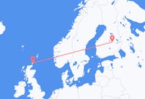 Fly fra Kirkwall til Kuopio