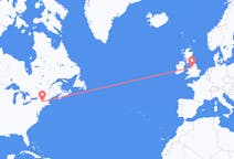 Flights from Albany, the United States to Manchester, England