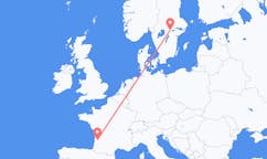 Flyrejser fra Bordeaux, Frankrig til Örebro, Sverige