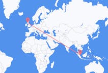 Flyrejser fra Tanjung Pinang, Indonesien til Glasgow, Skotland