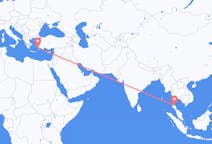 Flyreiser fra Surat Thani Province, Thailand til Kos, Hellas