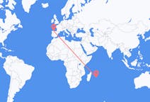 Flyg från Mauritius till Santiago del Monte