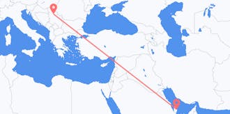 Flights from Qatar to Serbia