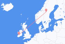 Vluchten van Shannon naar Östersund