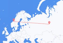 Flights from Surgut, Russia to Trondheim, Norway