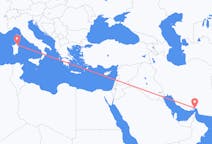 出发地 伊朗阿巴斯港目的地 意大利奧里維亞的航班