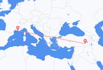 Loty z Siirt, Turcja do Marsylii, Francja