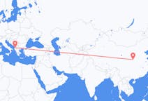 Flyg från Xi'an, Kina till Tirana, Albanien