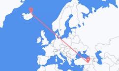 Рейсы из Торсхофна, Исландия в Диярбакыр, Турция
