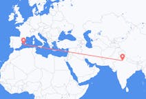 Flights from New Delhi, India to Ibiza, Spain