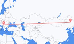 Loty z Daqing, Chiny do Kraljewa, Serbia