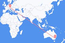 Flights from Canberra to Salzburg