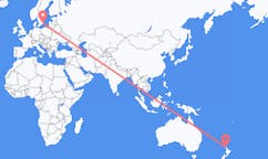 Vluchten van Whangarei, Nieuw-Zeeland naar Kalmar, Zweden