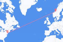 Flights from Philadelphia, the United States to Trondheim, Norway