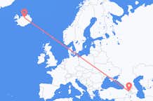 Flyreiser fra Jerevan, Armenia til Akureyri, Island