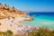 Photo of beautiful landscape near of Nissi beach and Cavo Greco in Ayia Napa, Cyprus island.