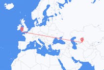Flights from Nukus, Uzbekistan to Newquay, the United Kingdom