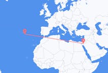Flyreiser fra Eilat, Israel til Ponta Delgada, Portugal