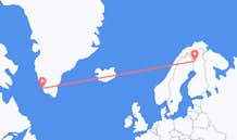 Vluchten van Kolari, Finland naar Paamiut, Groenland