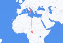 来自中非共和国出发地 班基目的地 意大利拉默齐亚温泉的航班