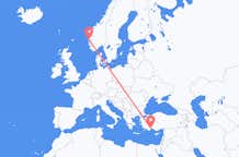Flyreiser fra Bergen, Norge til Antalya, Tyrkia