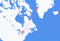 Flyg från Toronto, Kanada till Sisimiut, Grönland