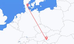 Vluchten van Sønderborg, Denemarken naar Heviz, Hongarije
