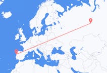 Flüge von der Stadt Khanty-Mansiysk in die Stadt Porto