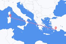 Flyrejser fra Olbia, Italien til Dalaman, Tyrkiet