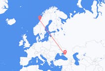 Flights from Krasnodar, Russia to Brønnøysund, Norway