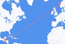Flights from from San Salvador to Bergen