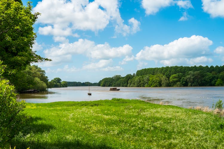 Photo of Loire river close to Angers, France.