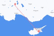 Fly fra Larnaka til Isparta