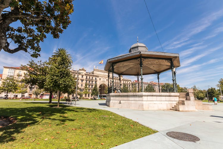 Photo of Santander, Spain, the Quiosco de Musica (Bandstand) of the Gardens of Pereda.