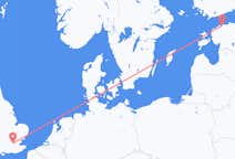 Flyreiser fra Tallinn, til London