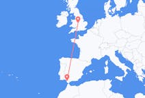 Flyreiser fra Jerez de la Frontera, Spania til Birmingham, England