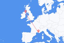 Flyreiser fra Marseille, Frankrike til Belfast, Nord-Irland